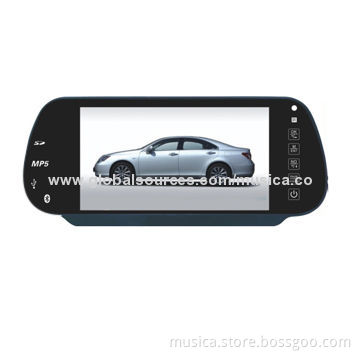 7-inch car mirror monitor with USB/SD Bluetooth